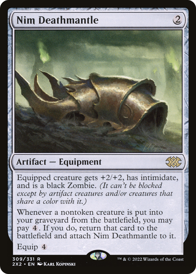 Nim Deathmantle (2X2-309) - Double Masters 2022 Foil - Premium MTG Single from Wizards of the Coast - Just $1.24! Shop now at Game Crave Tournament Store