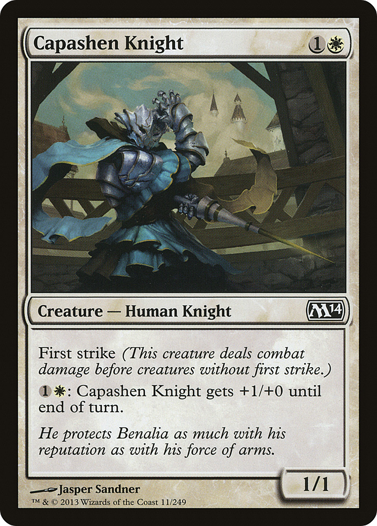 Capashen Knight (M14-011) - Magic 2014 - Premium MTG Single from Wizards of the Coast - Just $0.08! Shop now at Game Crave Tournament Store
