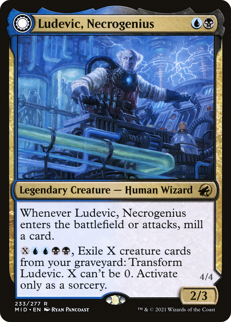 Ludevic, Necrogenius // Olag, Ludevic's Hubris (MID-233) - Innistrad: Midnight Hunt: (Double Faced Transform) - Premium MTG Single from Wizards of the Coast - Just $0.08! Shop now at Game Crave Tournament Store
