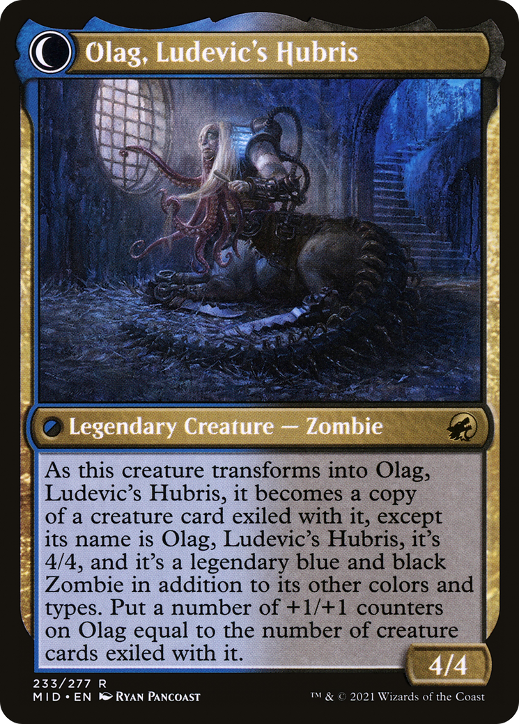Ludevic, Necrogenius // Olag, Ludevic's Hubris (MID-233) - Innistrad: Midnight Hunt: (Double Faced Transform) Foil - Premium MTG Single from Wizards of the Coast - Just $0.08! Shop now at Game Crave Tournament Store