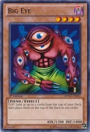 Big Eye (BPW2-EN003) - Battle Pack 2: War of the Giants – Round 2 1st Edition - Premium Yugioh Single from Konami - Just $0.26! Shop now at Game Crave Tournament Store