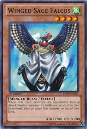 Winged Sage Falcos (BPW2-EN007) - Battle Pack 2: War of the Giants – Round 2 1st Edition - Premium Yugioh Single from Konami - Just $0.26! Shop now at Game Crave Tournament Store