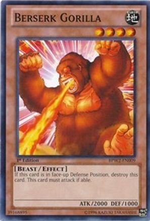 Berserk Gorilla (BPW2-EN009) - Battle Pack 2: War of the Giants – Round 2 1st Edition - Premium Yugioh Single from Konami - Just $0.29! Shop now at Game Crave Tournament Store