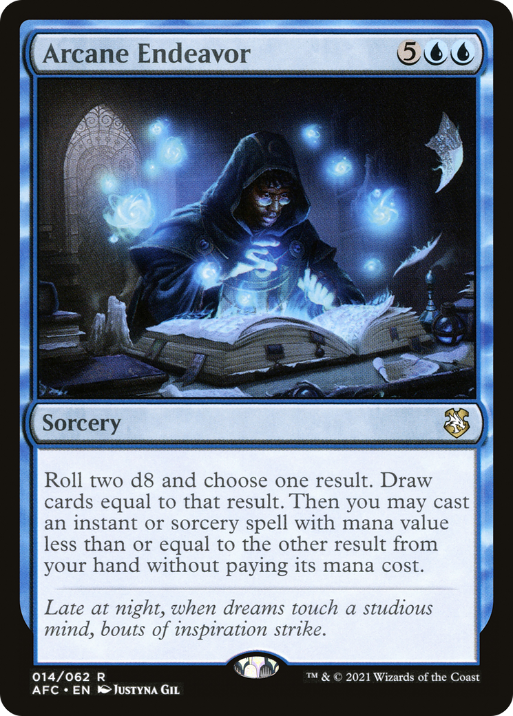 Arcane Endeavor (AFC-014) - Forgotten Realms Commander - Premium MTG Single from Wizards of the Coast - Just $0.08! Shop now at Game Crave Tournament Store