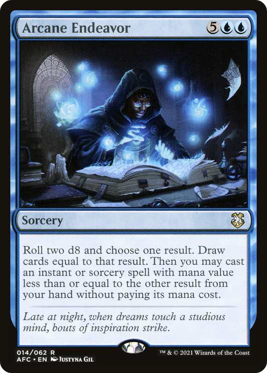 Arcane Endeavor (AFC-014) - Forgotten Realms Commander - Premium MTG Single from Wizards of the Coast - Just $0.08! Shop now at Game Crave Tournament Store
