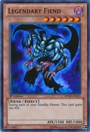 Legendary Fiend (BPW2-EN021) - Battle Pack 2: War of the Giants – Round 2 1st Edition - Premium Yugioh Single from Konami - Just $2.58! Shop now at Game Crave Tournament Store