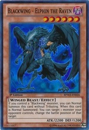 Blackwing - Elphin the Raven (BPW2-EN026) - Battle Pack 2: War of the Giants – Round 2 1st Edition - Premium Yugioh Single from Konami - Just $0.88! Shop now at Game Crave Tournament Store