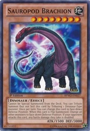 Sauropod Brachion (BPW2-EN027) - Battle Pack 2: War of the Giants – Round 2 1st Edition - Premium Yugioh Single from Konami - Just $0.25! Shop now at Game Crave Tournament Store