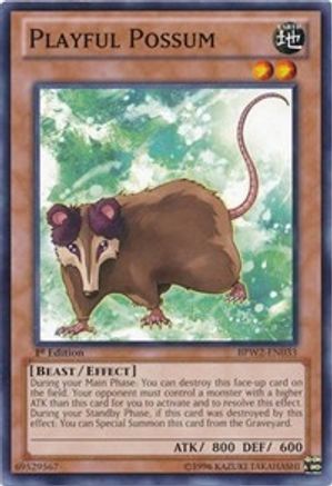 Playful Possum (BPW2-EN033) - Battle Pack 2: War of the Giants – Round 2 1st Edition - Premium Yugioh Single from Konami - Just $0.25! Shop now at Game Crave Tournament Store