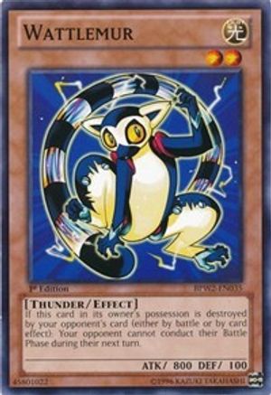 Wattlemur (BPW2-EN035) - Battle Pack 2: War of the Giants – Round 2 1st Edition - Premium Yugioh Single from Konami - Just $0.42! Shop now at Game Crave Tournament Store