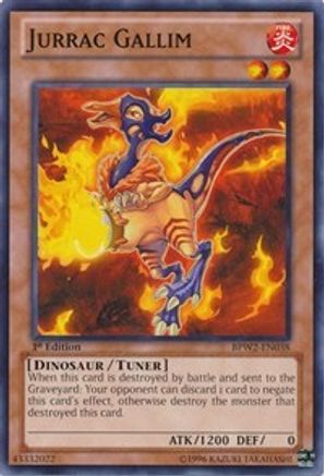 Jurrac Gallim (BPW2-EN038) - Battle Pack 2: War of the Giants – Round 2 1st Edition - Premium Yugioh Single from Konami - Just $0.34! Shop now at Game Crave Tournament Store