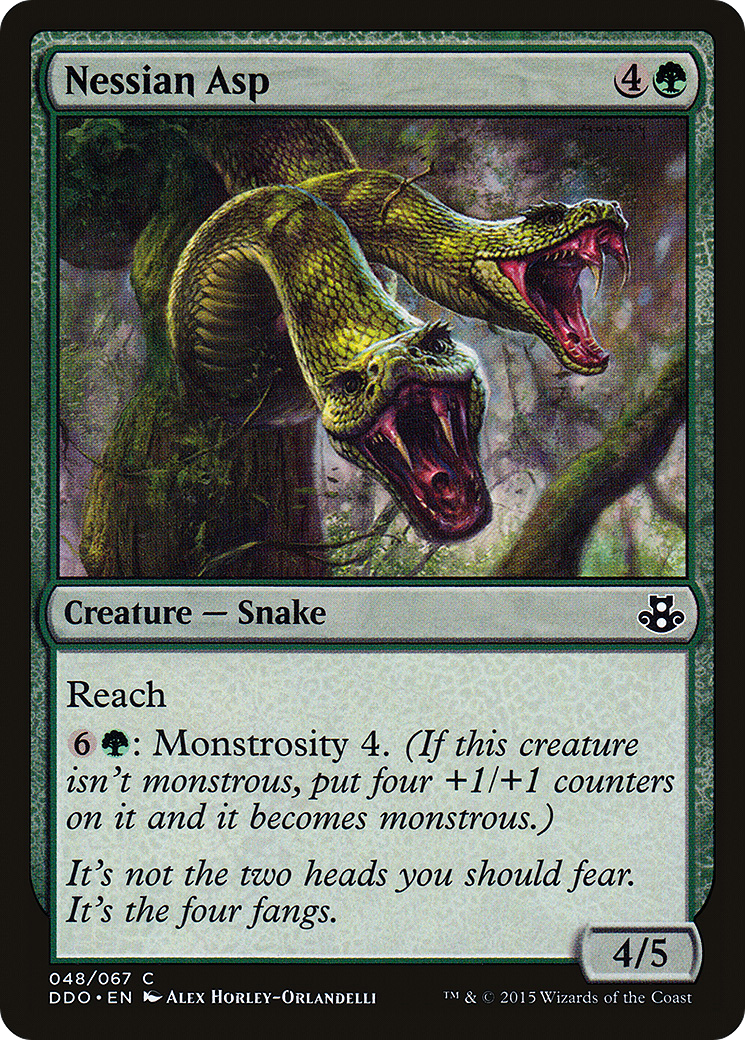 Nessian Asp (DDO-048) - Duel Decks: Elspeth vs. Kiora - Premium MTG Single from Wizards of the Coast - Just $0.08! Shop now at Game Crave Tournament Store
