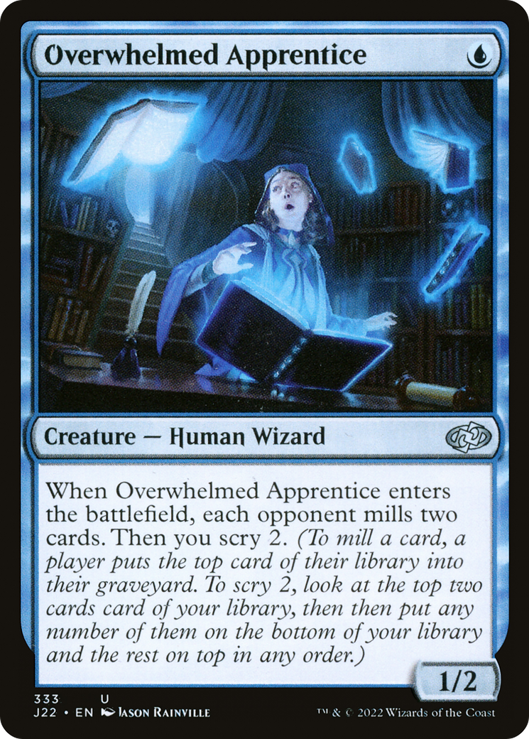 Overwhelmed Apprentice (J22-333) - Jumpstart 2022 - Premium MTG Single from Wizards of the Coast - Just $0.08! Shop now at Game Crave Tournament Store
