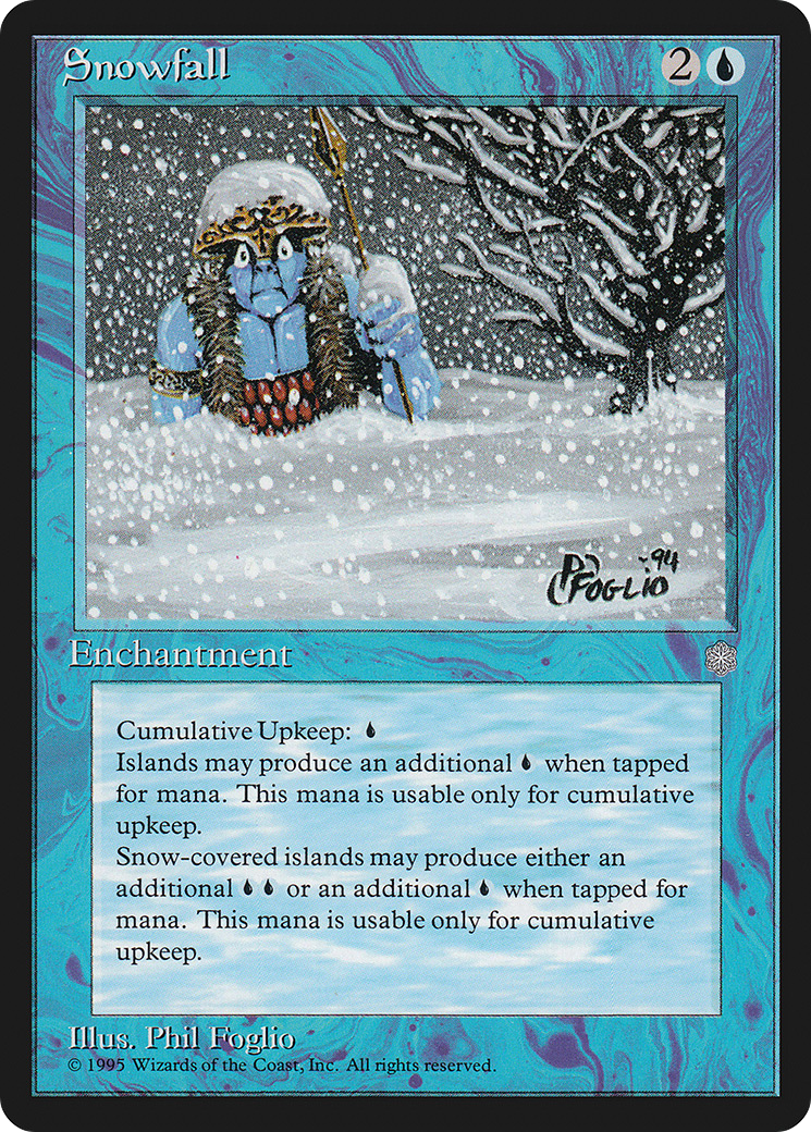 Snowfall (ICE-101) - Ice Age - Premium MTG Single from Wizards of the Coast - Just $0.25! Shop now at Game Crave Tournament Store