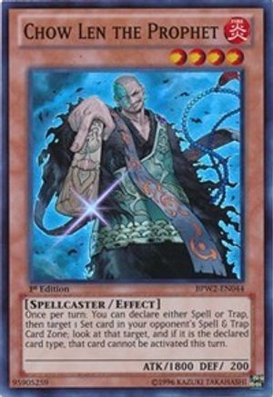 Chow Len the Prophet (BPW2-EN044) - Battle Pack 2: War of the Giants – Round 2 1st Edition - Premium Yugioh Single from Konami - Just $0.26! Shop now at Game Crave Tournament Store