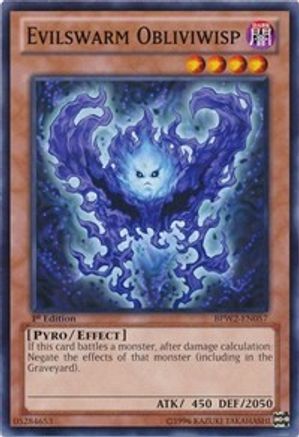 Evilswarm Obliviwisp (BPW2-EN057) - Battle Pack 2: War of the Giants – Round 2 1st Edition - Premium Yugioh Single from Konami - Just $0.25! Shop now at Game Crave Tournament Store