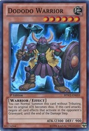 Dododo Warrior (BPW2-EN059) - Battle Pack 2: War of the Giants – Round 2 1st Edition - Premium Yugioh Single from Konami - Just $0.30! Shop now at Game Crave Tournament Store