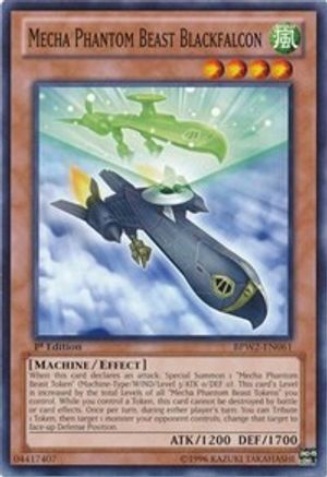 Mecha Phantom Beast Blackfalcon (BPW2-EN061) - Battle Pack 2: War of the Giants – Round 2 1st Edition - Premium Yugioh Single from Konami - Just $0.36! Shop now at Game Crave Tournament Store