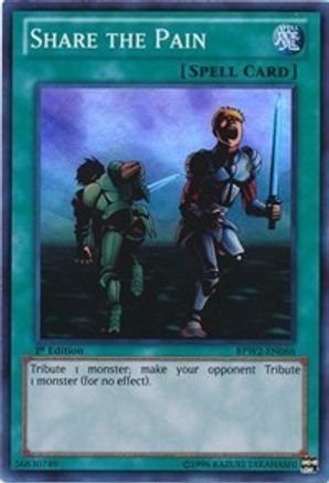 Share the Pain (BPW2-EN066) - Battle Pack 2: War of the Giants – Round 2 1st Edition - Premium Yugioh Single from Konami - Just $2.18! Shop now at Game Crave Tournament Store