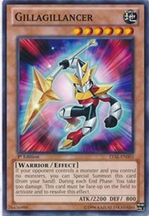Gillagillancer (LVAL-EN003) - Legacy of the Valiant Unlimited - Premium Yugioh Single from Konami - Just $0.08! Shop now at Game Crave Tournament Store