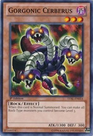 Gorgonic Cerberus (LVAL-EN014) - Legacy of the Valiant Unlimited - Premium Yugioh Single from Konami - Just $0.25! Shop now at Game Crave Tournament Store