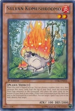 Sylvan Komushroomo (LVAL-EN016) - Legacy of the Valiant Unlimited - Premium Yugioh Single from Konami - Just $0.11! Shop now at Game Crave Tournament Store