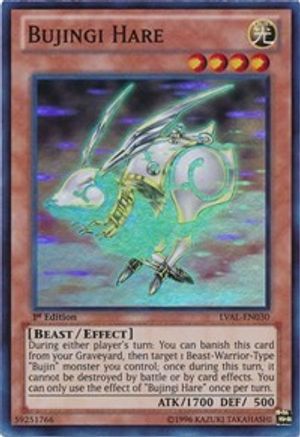 Bujingi Hare (LVAL-EN030) - Legacy of the Valiant 1st Edition - Premium Yugioh Single from Konami - Just $3.70! Shop now at Game Crave Tournament Store