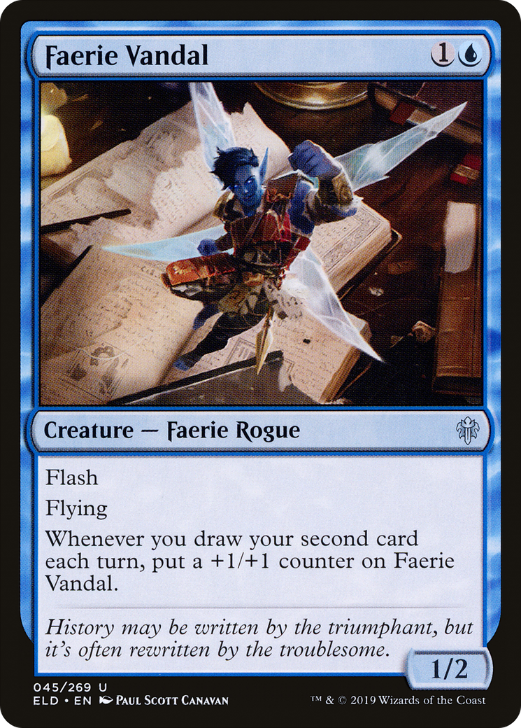 Faerie Vandal (ELD-045) - Throne of Eldraine Foil - Premium MTG Single from Wizards of the Coast - Just $0.08! Shop now at Game Crave Tournament Store
