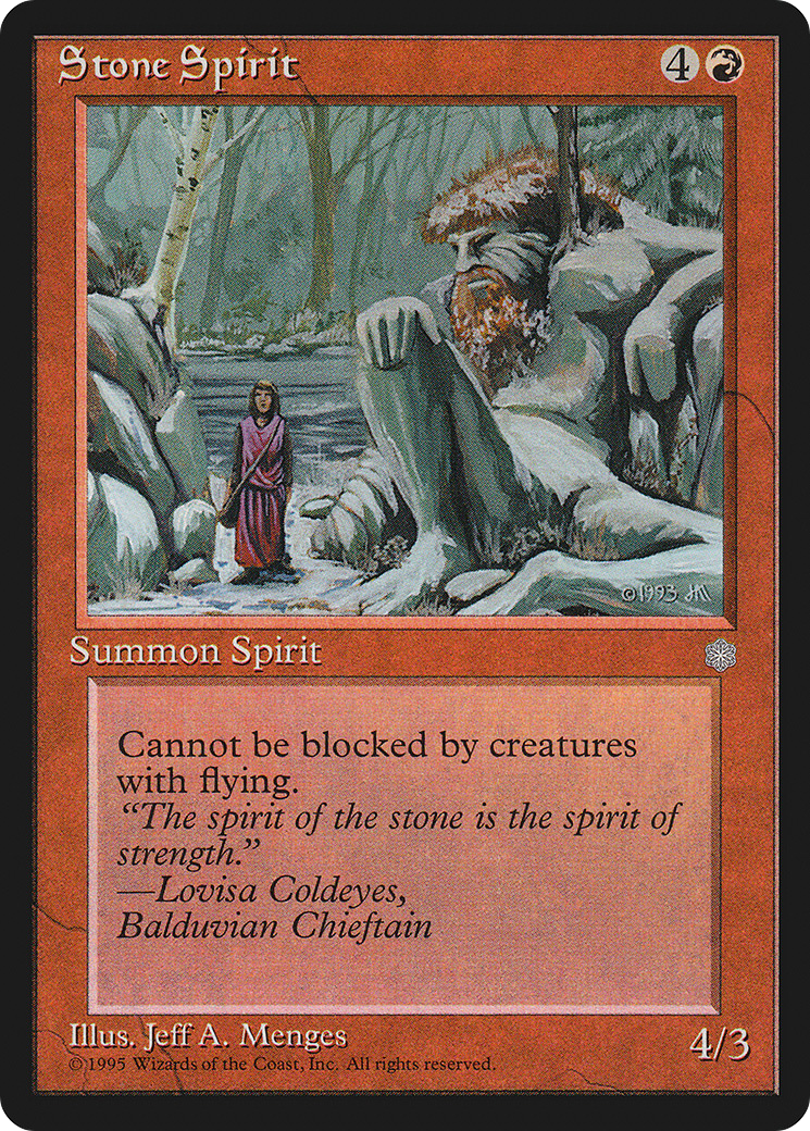 Stone Spirit (ICE-218) - Ice Age - Premium MTG Single from Wizards of the Coast - Just $0.08! Shop now at Game Crave Tournament Store