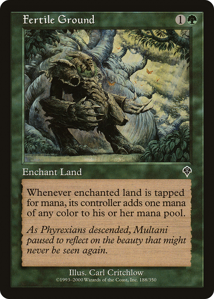 Fertile Ground (INV-188) - Invasion - Premium MTG Single from Wizards of the Coast - Just $0.08! Shop now at Game Crave Tournament Store
