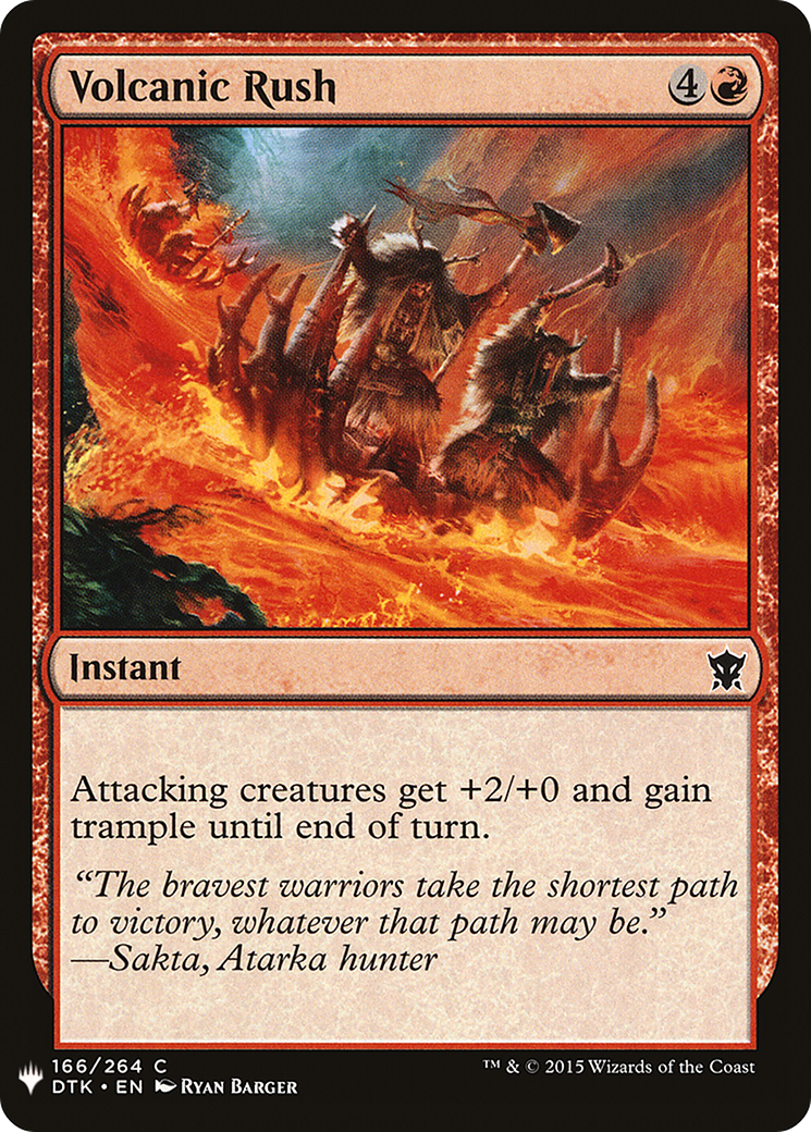 Volcanic Rush (MB1-1098) - Mystery Booster - Premium MTG Single from Wizards of the Coast - Just $0.25! Shop now at Game Crave Tournament Store