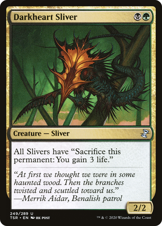 Darkheart Sliver (TSR-249) - Time Spiral Remastered - Premium MTG Single from Wizards of the Coast - Just $0.26! Shop now at Game Crave Tournament Store