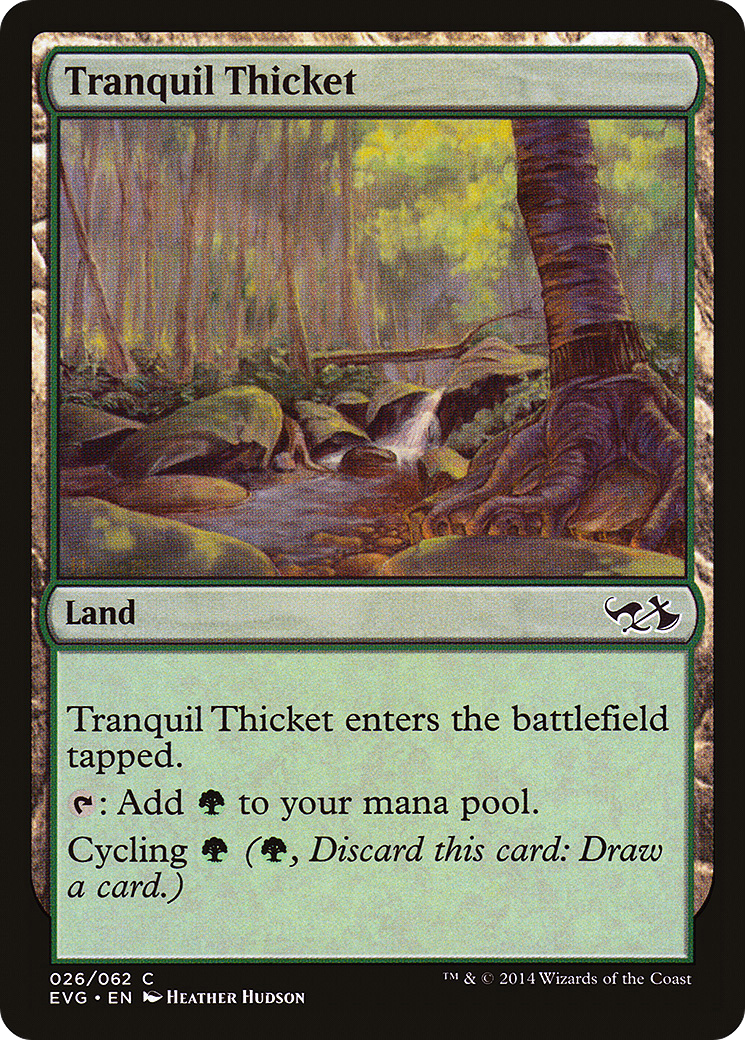 Tranquil Thicket (EVG-026) - Duel Decks Anthology: Elves vs. Goblins - Premium MTG Single from Wizards of the Coast - Just $0.08! Shop now at Game Crave Tournament Store