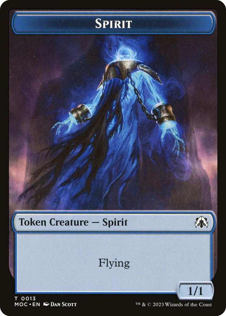 Spirit (TMOC-013) - March of the Machine Commander Tokens - Premium MTG Single from Wizards of the Coast - Just $0! Shop now at Game Crave Tournament Store