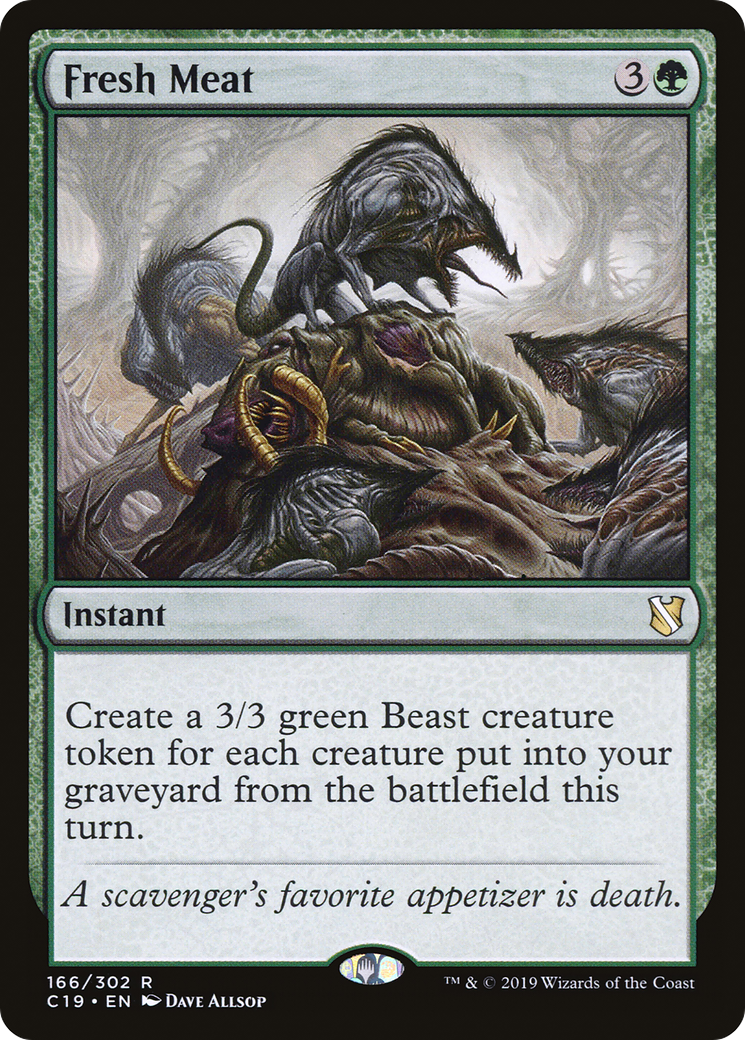 Fresh Meat (C19-166) - Commander 2019 - Premium MTG Single from Wizards of the Coast - Just $0.25! Shop now at Game Crave Tournament Store