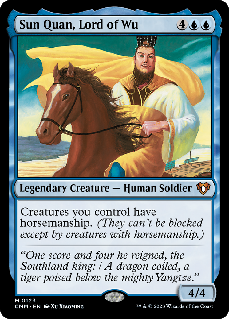 Sun Quan, Lord of Wu (CMM-123) - Commander Masters - Premium MTG Single from Wizards of the Coast - Just $1.27! Shop now at Game Crave Tournament Store
