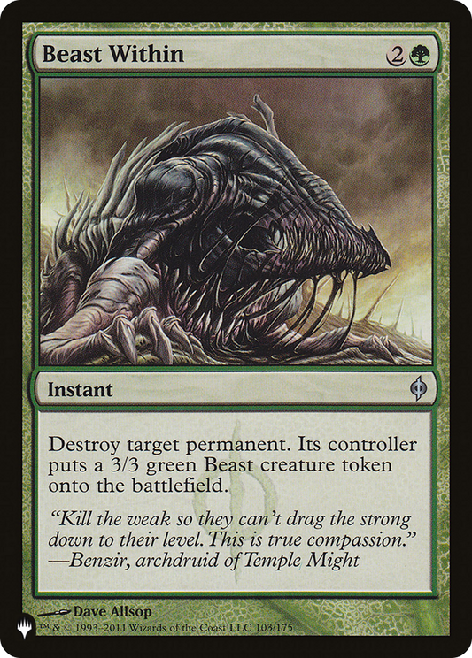 Beast Within (PCTB-026) - From Cute to Brute - Premium MTG Single from Wizards of the Coast - Just $0.37! Shop now at Game Crave Tournament Store
