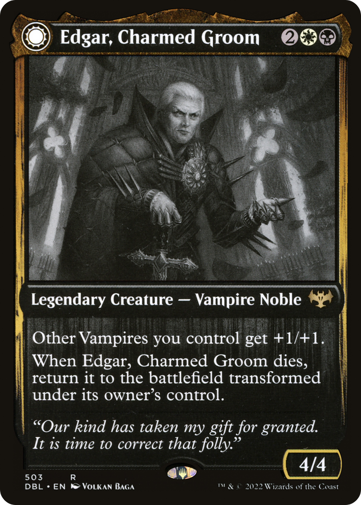 Edgar, Charmed Groom // Edgar Markov's Coffin (DBL-503) - Innistrad: Double Feature: (Double Faced Transform) - Premium MTG Single from Wizards of the Coast - Just $1.88! Shop now at Game Crave Tournament Store