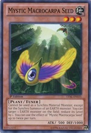 Mystic Macrocarpa Seed (LVAL-EN035) - Legacy of the Valiant Unlimited - Premium Yugioh Single from Konami - Just $0.25! Shop now at Game Crave Tournament Store