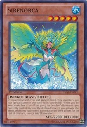 Sirenorca (LVAL-EN041) - Legacy of the Valiant 1st Edition - Premium Yugioh Single from Konami - Just $0.25! Shop now at Game Crave Tournament Store