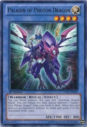 Paladin of Photon Dragon (LVAL-EN045) - Legacy of the Valiant Unlimited - Premium Yugioh Single from Konami - Just $0.36! Shop now at Game Crave Tournament Store