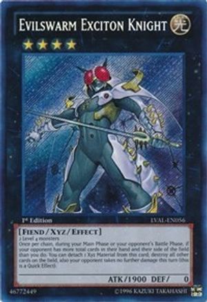 Evilswarm Exciton Knight (LVAL-EN056) - Legacy of the Valiant Unlimited - Premium Yugioh Single from Konami - Just $12.78! Shop now at Game Crave Tournament Store