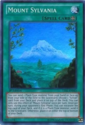 Mount Sylvania (LVAL-EN063) - Legacy of the Valiant 1st Edition - Premium Yugioh Single from Konami - Just $0.94! Shop now at Game Crave Tournament Store