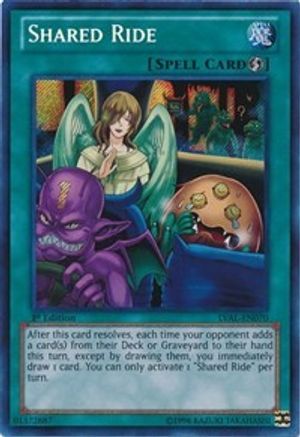 Shared Ride (LVAL-EN070) - Legacy of the Valiant 1st Edition - Premium Yugioh Single from Konami - Just $3.83! Shop now at Game Crave Tournament Store