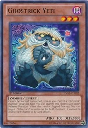 Ghostrick Yeti (LVAL-EN082) - Legacy of the Valiant Unlimited - Premium Yugioh Single from Konami - Just $0.25! Shop now at Game Crave Tournament Store
