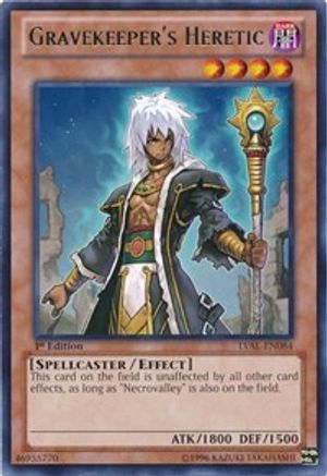 Gravekeeper's Heretic (LVAL-EN084) - Legacy of the Valiant Unlimited - Premium Yugioh Single from Konami - Just $0.54! Shop now at Game Crave Tournament Store