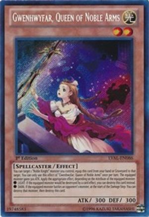 Gwenhwyfar, Queen of Noble Arms (LVAL-EN086) - Legacy of the Valiant 1st Edition - Premium Yugioh Single from Konami - Just $1.82! Shop now at Game Crave Tournament Store