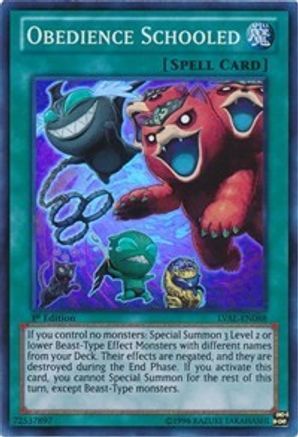 Obedience Schooled (LVAL-EN088) - Legacy of the Valiant 1st Edition - Premium Yugioh Single from Konami - Just $4.20! Shop now at Game Crave Tournament Store