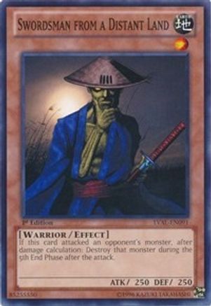 Swordsman from a Distant Land (LVAL-EN091) - Legacy of the Valiant Unlimited - Premium Yugioh Single from Konami - Just $0.25! Shop now at Game Crave Tournament Store