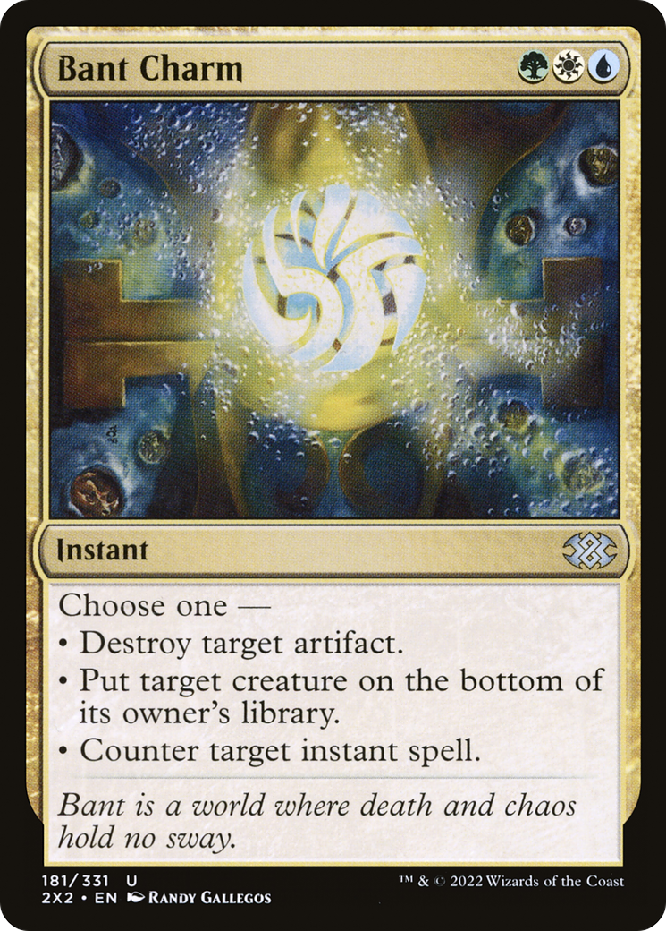 Bant Charm (2X2-181) - Double Masters 2022 - Premium MTG Single from Wizards of the Coast - Just $0.08! Shop now at Game Crave Tournament Store